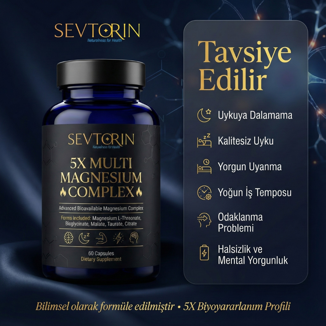 Sevtorin™ 5X Multi Magnezyum - Zindelik Destekleyici
